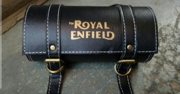 Round saddle bag discount for royal enfield